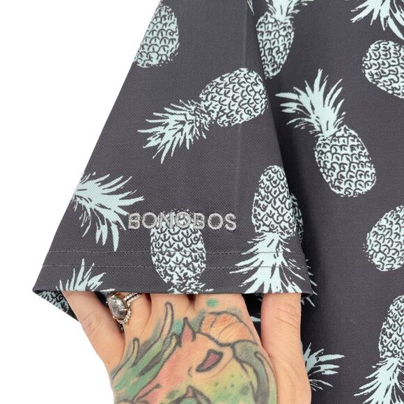 Bonobos Golf Short Sleeve Tee Men's Golf Shirt Pineapple Print Size Medium - Picture 5 of 6